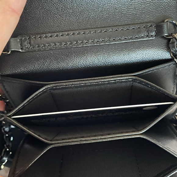 NEW Chanel So Black Mini Woc Cardholder 21B Bag - Picture 4 of 15